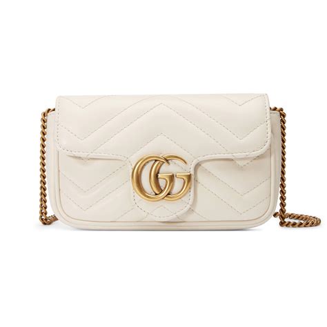 white gucci pirse|Gucci white small bag.